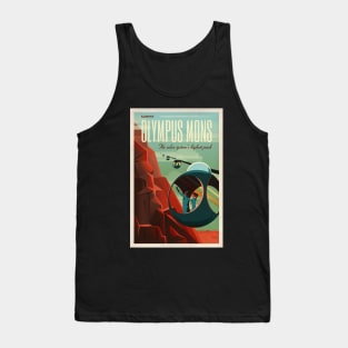 Mars tourism poster for Olympus Mons Tank Top